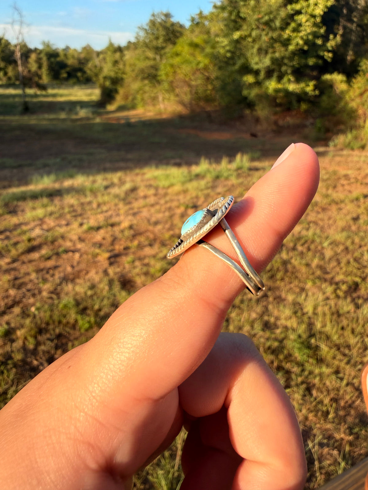 Golden Hills Heart Ring