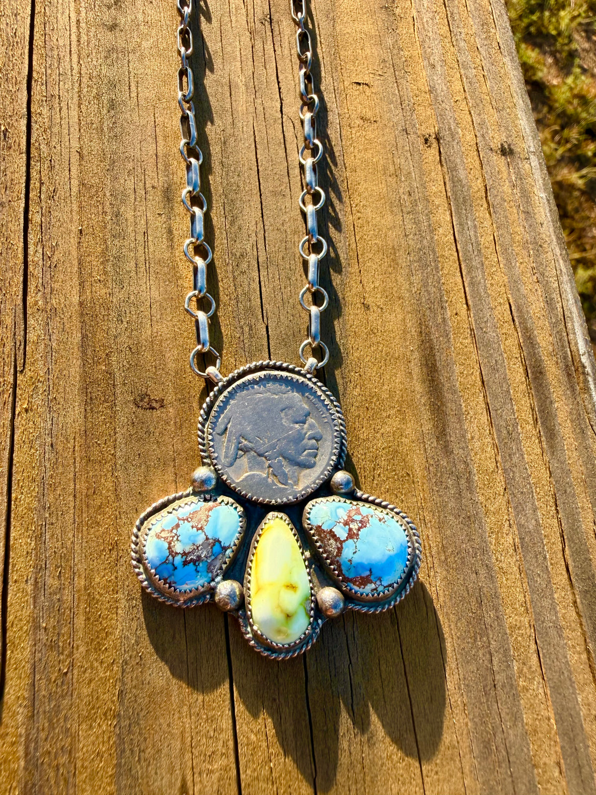 Multi Stone & Nickel Necklace