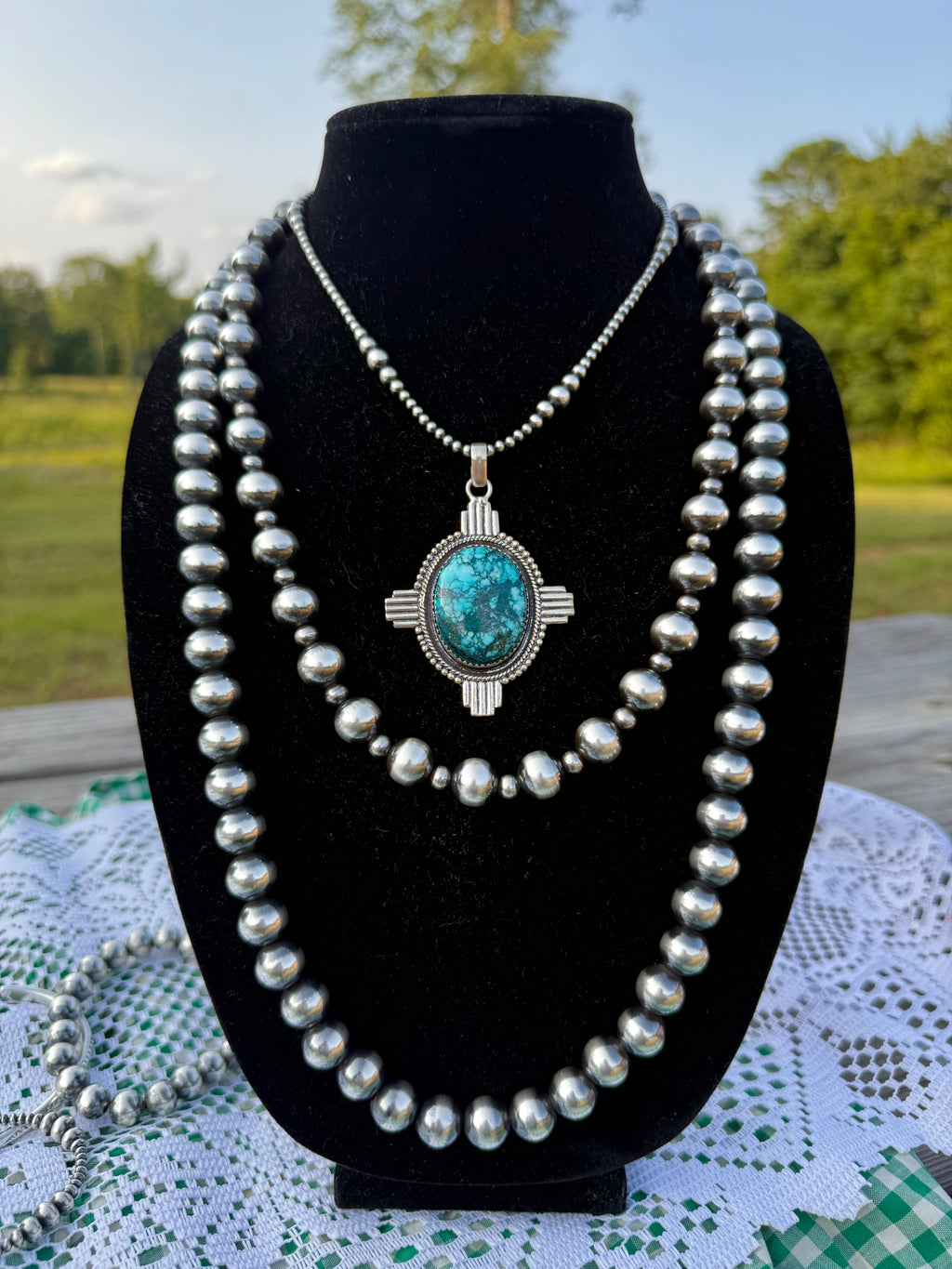 Howlite Zia Pendant
