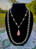 Pink Conch Lariat & Ring