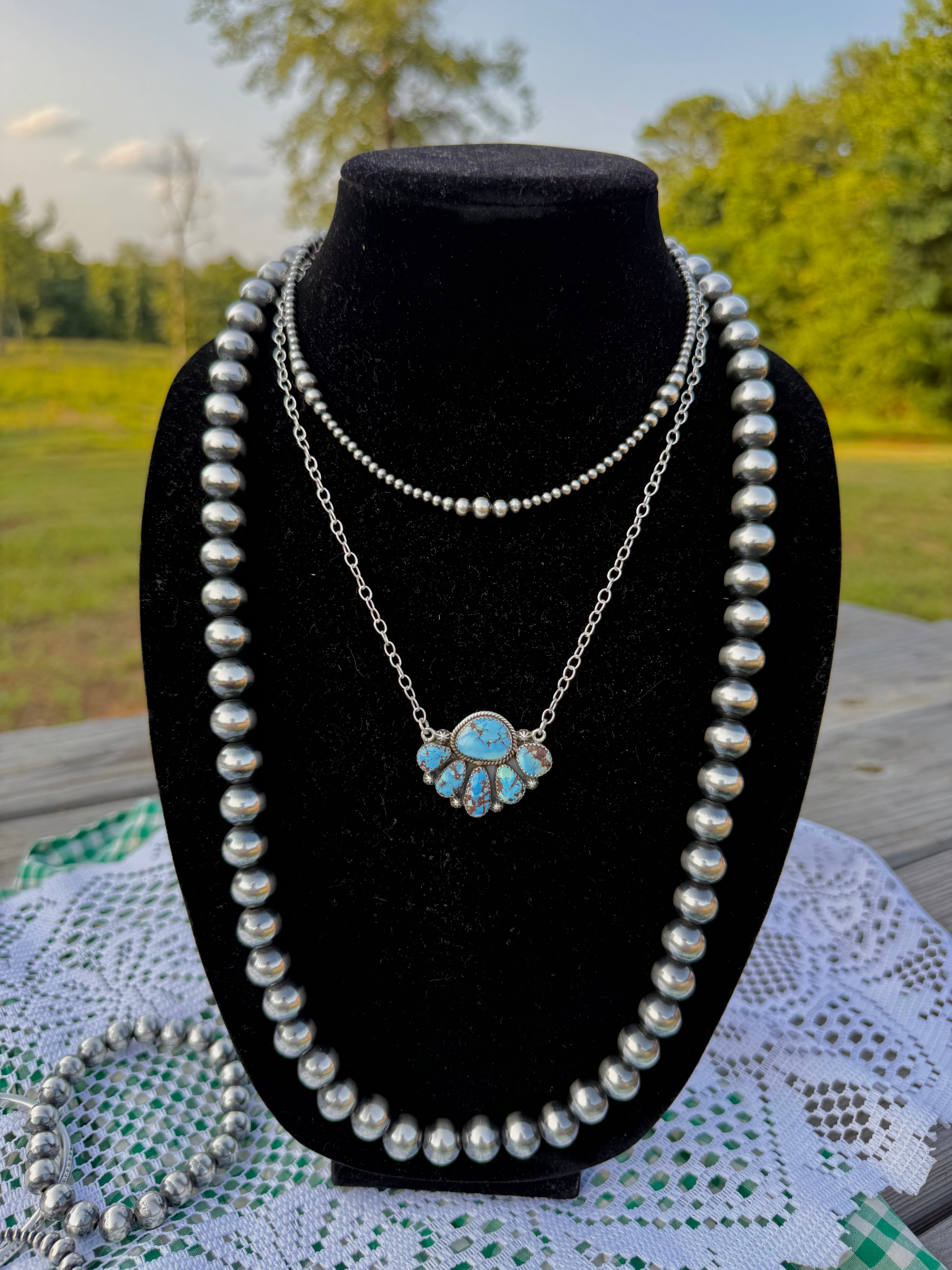 Golden Hills Cluster Necklace