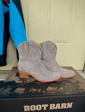 Tecovas Nude Suede Booties